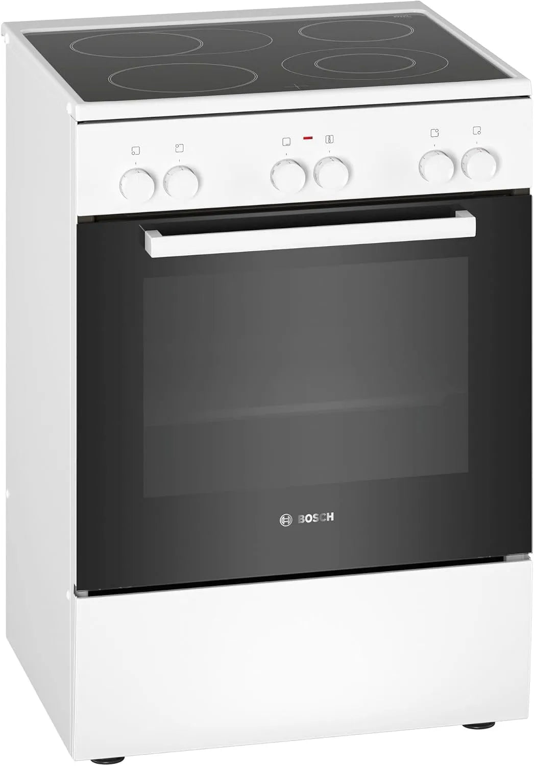 Bosch HKA090220, Sporáky, série 2 elektrický sporák, 60 cm široký, 3D pečení na vzduchu na 3 úrovních, Černá, 60 cm, 85 x 60 x 60