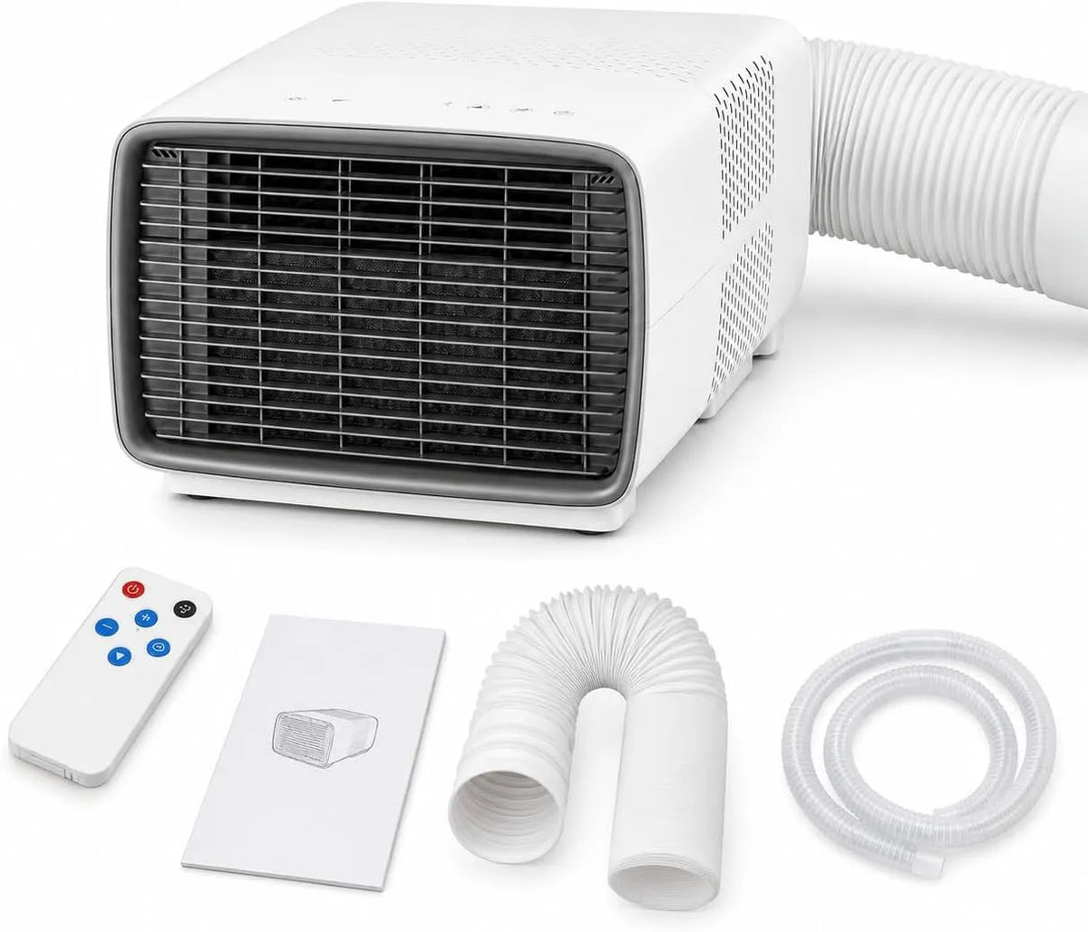 athuniverth 3-in-1, Mobilní klimatizace, Přenosná klimatizace, 2700 BTU, pro dům a karavan, Bílá, 280 W, 45 dB, 9 kg