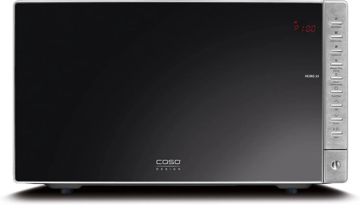 Caso, Teplovodní mikrovlnná trouba, HCMG 25 Mikrovlnná trouba s teplým vzduchem & gril- 900W Mikrovlnná trouba, Teplý, Stříbrná, 900W, 25 L