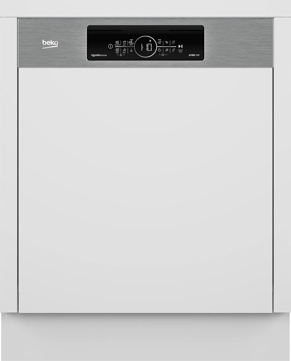 Beko BDSN36462XP, Myčky nádobí, 60 cm, built- v myčce nádobí 60 cm, částečně integrovaný, pohyblivý příbory koš, Stříbrná, 31 cm