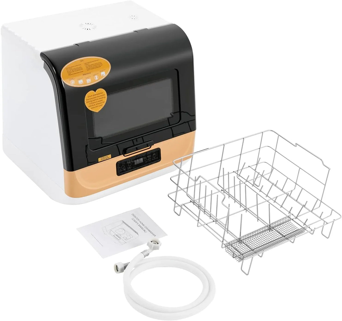 NotomaOOV, Myčky nádobí, Mini myčka 800W přenosná stolová myčka, Bílá, 800W, 220V, 50 Hz, 44.8cm