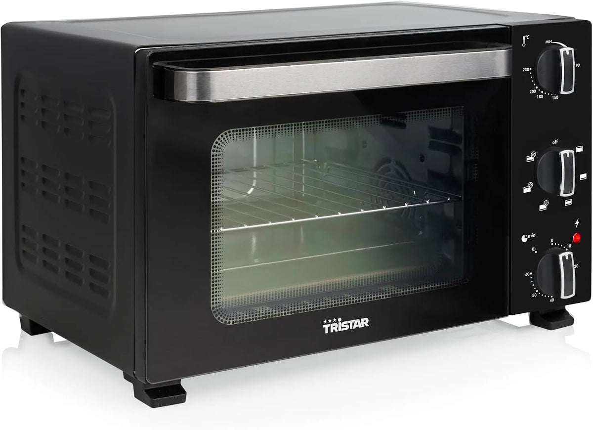 Tristar 60-Minuten-Timer OV-3652, Trouby, Trojdobá horkovzdušná trouba 20 L, 800 W, kompaktní trouba pro grilování a pečení, Vícebarevné, 20 L