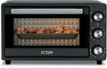 ICQN 5GrillFunktion 5Grillfunction, Mini trouby, Mini- trouba 20L, Pizza- trouba, Over / Underheat s cirkulující funkcí vzduchu, antracit, 5G