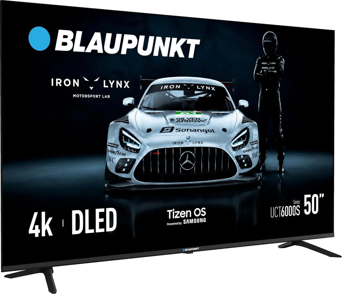 BLAUPUNKT UHD/4K 50-Zoll, Přenosné televizory, 50UCT6000S 50UKT6000S 50palcový UHD / 4K Smart TV s Tizen Wi-Fi Bluetooth, Černá, 4K, 200 x 200 mm