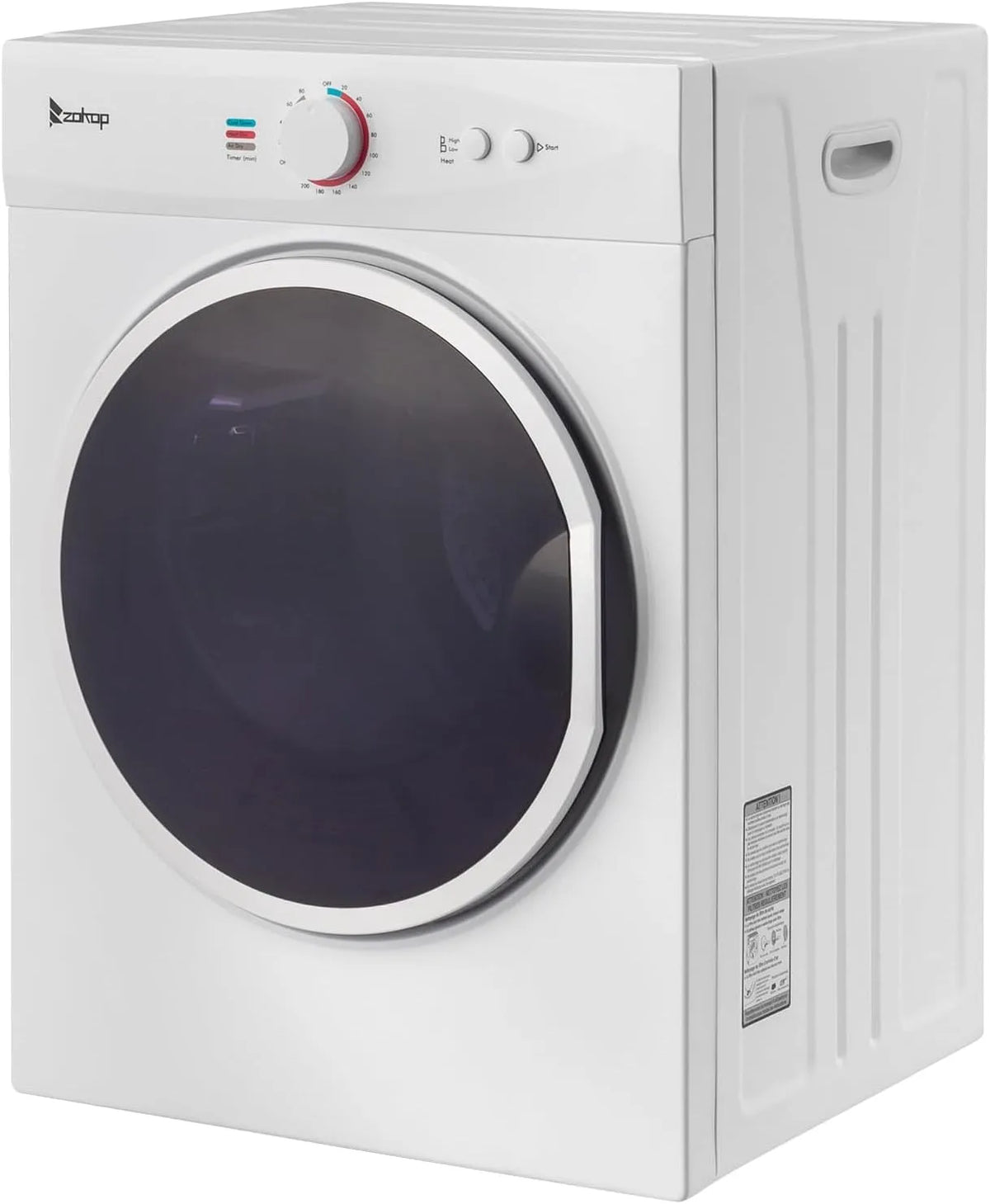 Bonnlo, Odvětrávací sušičky, oblečení sušička 3 KG, výfukový vzduch sušička 220V 900W, mini sušička s, Stříbro / bílé, 3 KG, 220V, 900W, 5x51