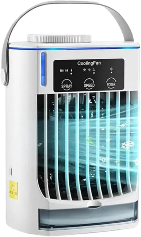 SWZEC 5-in-1 500ML, Odpařovací chladiče, Hoffmarkt Air Conditioning Mobile.Portable Smart Mobile Cooler s chlazením vody a, Bílá, 10W, 7 L