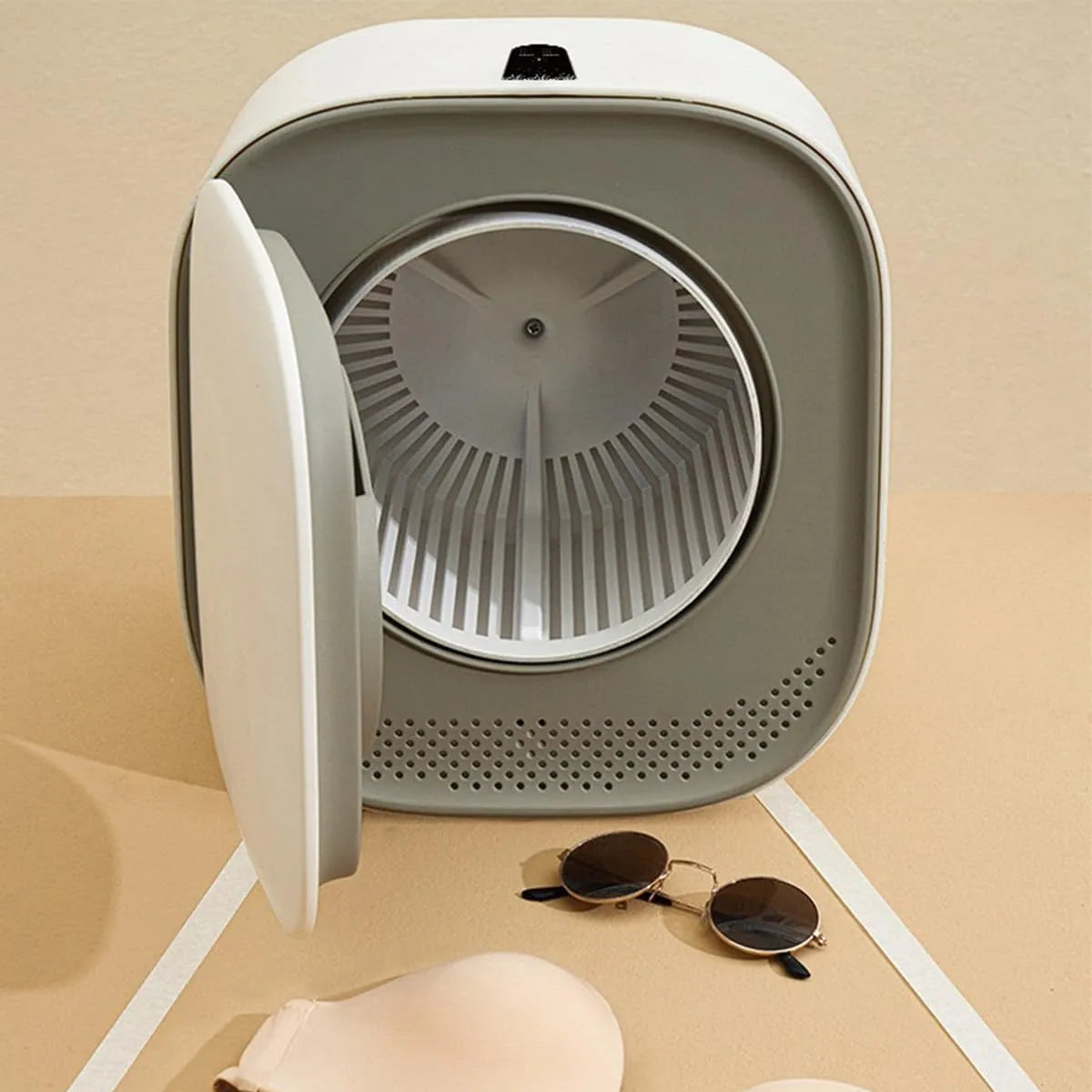 TAHALI, Pračky, Elektrický bubnový sušič, 150 W kompaktní minisušička, pro byt, dům, hotel, Bílá, 150 W, 3 kg, 295 mm