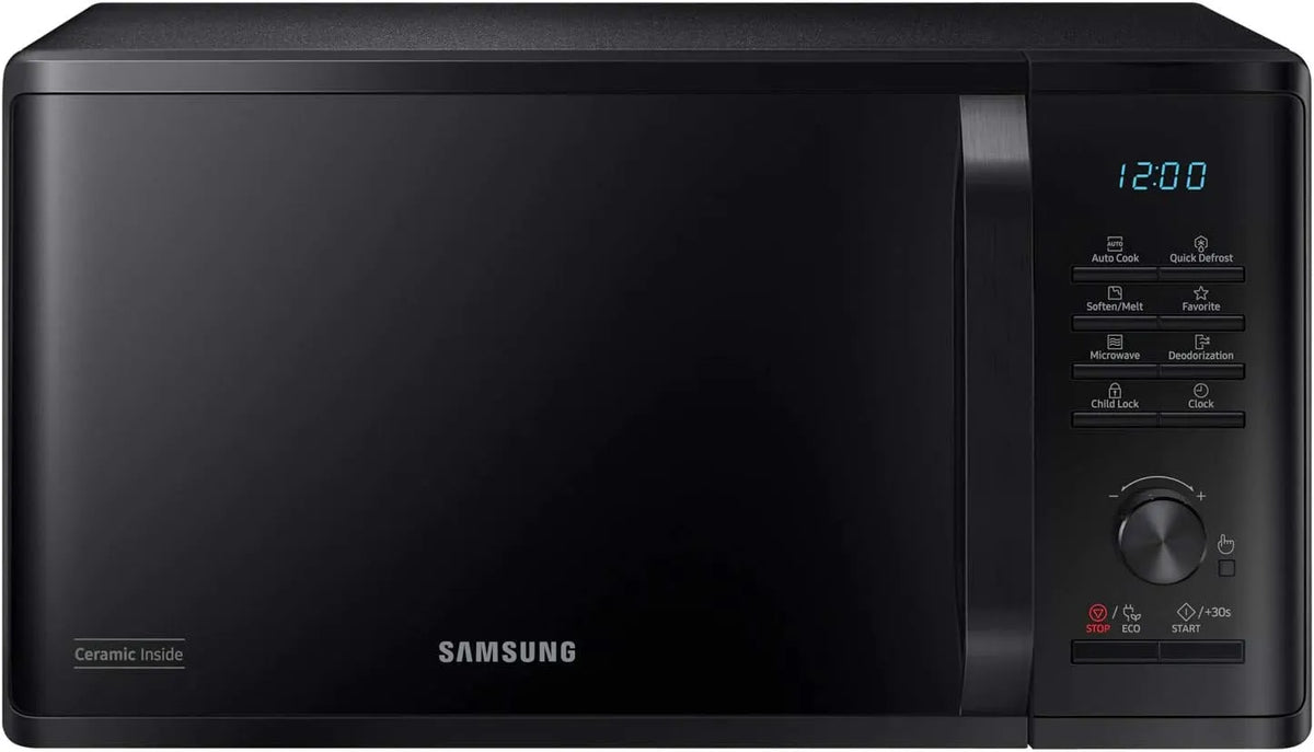 Samsung MS23K3515AK, Samostatné mikrovlnné trouby, Protivrchová mikrovlnná trouba (pult, mikrovlnná trouba pouze, 23 l, 800 W, Černá