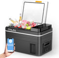 Oyajia 12/24V 100-240V, Chladničky, Kompresor lednička box 30 l, autolednička s ovládáním aplikace Bluetooth, Černá, 24V, 30 l, 240V, 4 × 4
