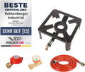 Rothenberger, Průmyslová stolice Cooker vč. 1, 5 m Propane plynová hadice & Propane Constant, Černá, 542 g