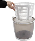 Generic 2-in-1-handwaschmaschine 2-in-1, Přenosné pračky, Přenosná ruční pračka - Ruční klika - Pohon, Ne- Elektrická pračka pro RV, Bílá