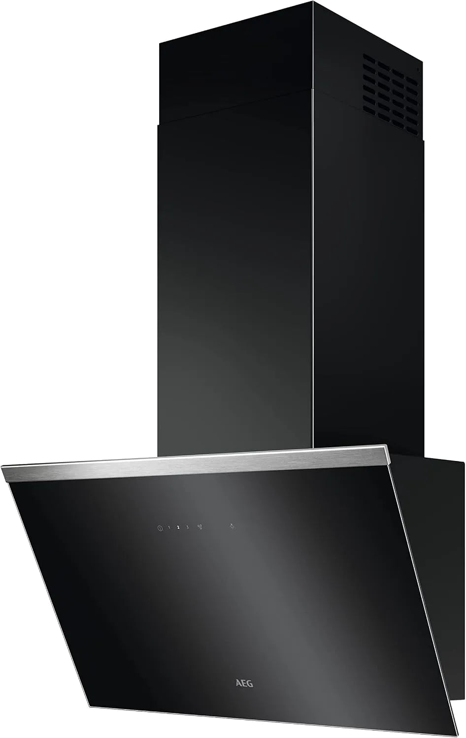 AEG Hob2Hood DVE5661HB, Nástěnné digestoře, Bezhlavá stěna, 60 cm, A, Series 7000 s, výfukový vzduch & cirkulující vzduch, Černá, 74 dB