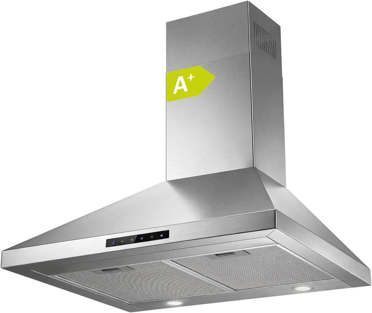 THERMEX, Nástěnné digestoře, Termex Trend 40 range kapuce 60 cm, nerezová ocel, Stříbrná, 60 cm, 133 l, 39 dB, 66 dB