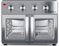 TurboTronic By Z-LINE 4in1, Mini trouBy, TurboTronic digitální horkovzdušná trouba - XXL 32 l s rotačním nůžky na kuře, Černá / stříbrná, 32 l
