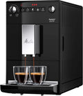 Melitta 3-stufig, Plně automatické kávovary, Purista - kávovar s oblíbenou funkcí kávy, kávovar s bruskou a 3stupňovou, Černá, 20 cm, 7.5g, 9.5g