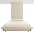 Gurari, Ostrůvkové digestoře, Island kapota 90 cm GCH I 069 BG N Retro Creme rozsah kapuce 90 cm pro kuchyňský, Černá / stříbrná, 90 cm, 150 mm