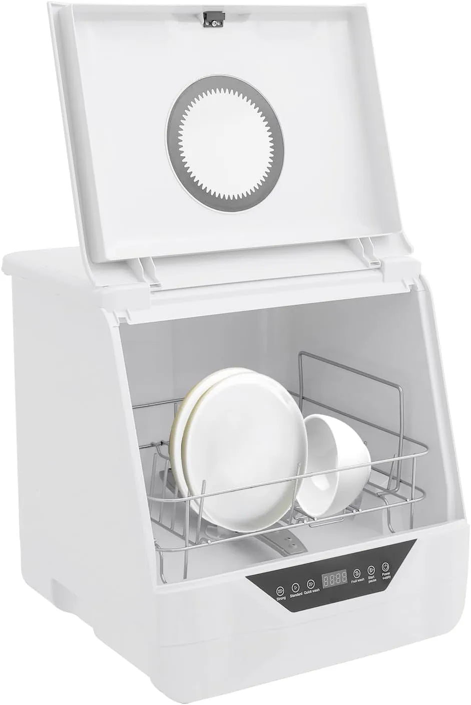Krylen, Stolní myčky nádobí, Kompaktní stolní myčka se 4 pracími režimy, přenosná mini myčka pro kuchyně a, Bílá, 1 v, 800W, 4 W, 220V