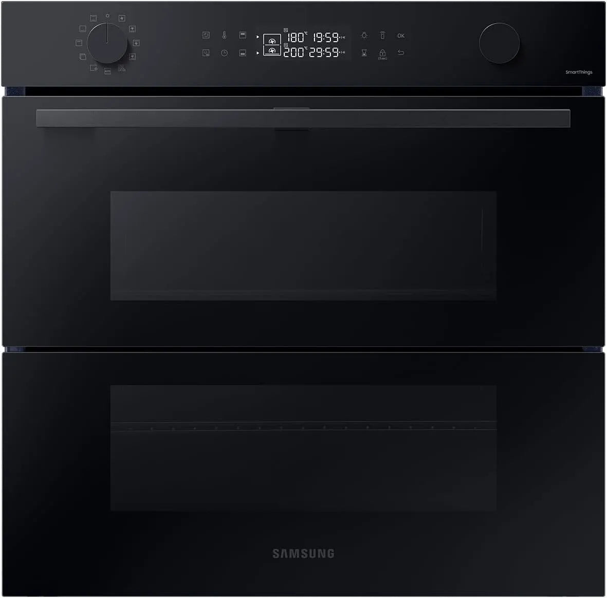 Samsung NV7B4550VDK/U1 NV7B4550VDK, Trouby, / U1 Dual Cook Flex Pyrolýzní pekárenský nábytek černá - Série 4, Černá, 4550V, 76 l, 40 W