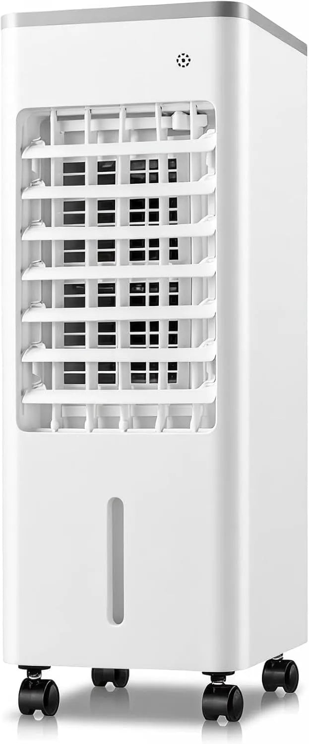 Tudegy 4-in-1-Raumk 6-Liter, Odpařovací chladiče, Ventilátor s chlazením vody, 6- litrovací chladič s dálkovým ovládáním a 2, Bílá, 3 V, 6l