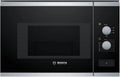 Bosch BFL520MS0, Multifunkční mikrovlnné trouby, Built- in mikrovlnná trouba, kombík, 20 l, 800 W, černá, nerezová ocel Noir, Černá / stříbrná