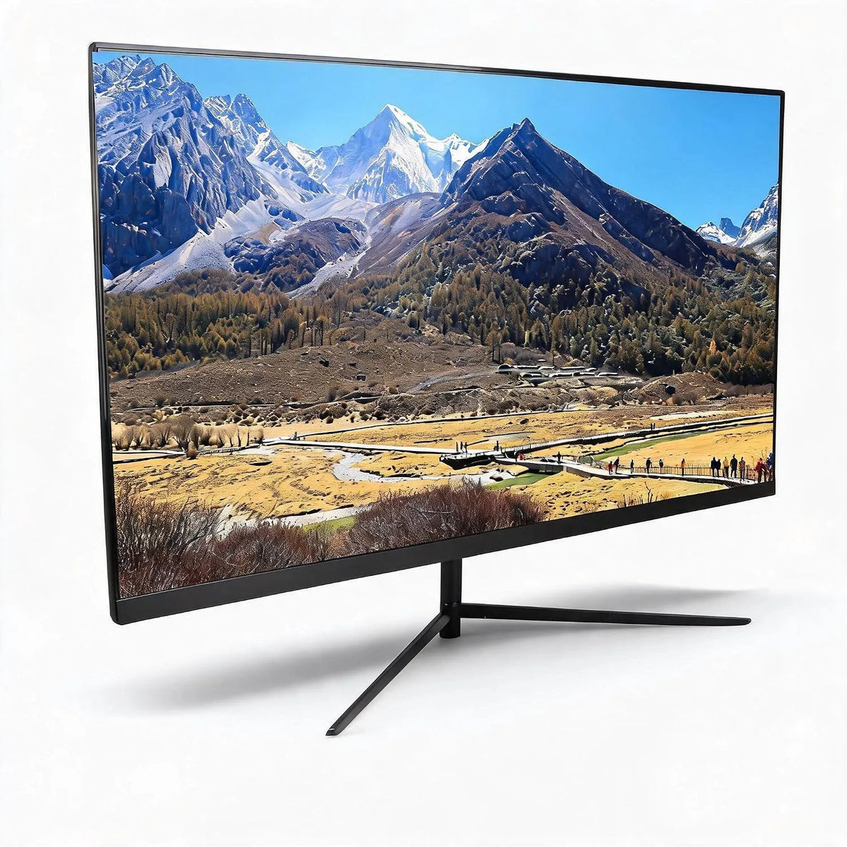 Dpofirs 1080p, Monitory, 27 palcový monitor, 16: 10 1920 X 75 Hz PC s VGA DC HDMI rozhraním, LCD displej, Černá, 1920 X 1080, 75 Hz, 4850 g
