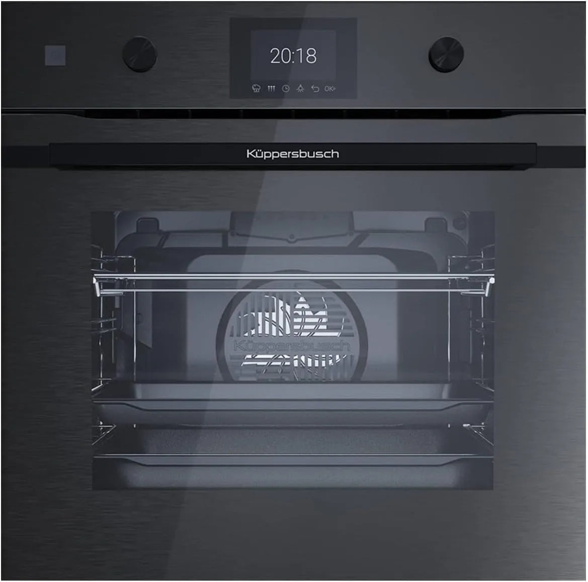 Küppersbusch GPH6, Trouby, BP 6350.0 K-Series. 3 Pyrolýzní pečicí trouba Grafit / černá, Černá, 6350.0 G, 595 x 595 x 559 mm